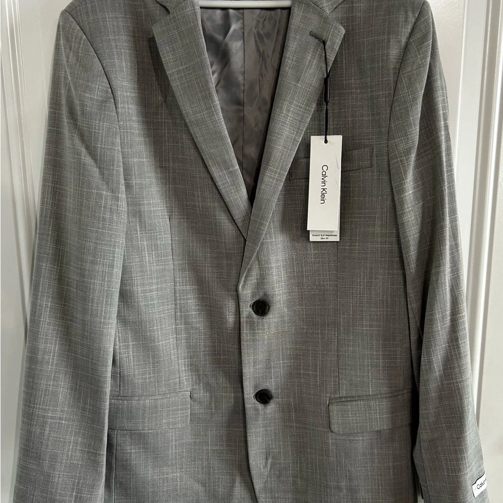 ✨Calvin Klein NWT Grey Blazer Sz 18